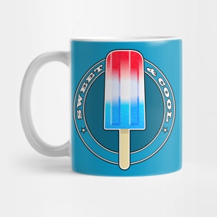 Red, blue and white popsicle Mug